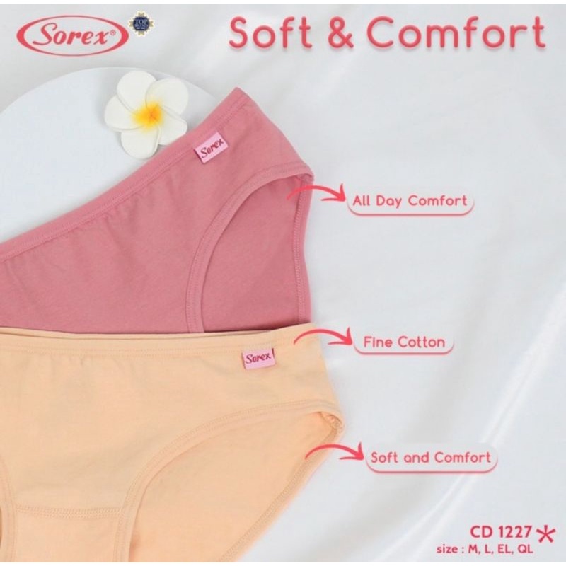 Sorex Panty Basic CD (1227)/Celana Dalam Pakaian Dalam Wanita