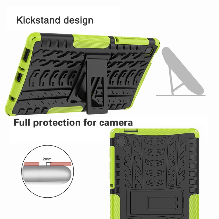 Casing Armor TPU + PC Shockproof + Kickstand Untuk Samsung Galaxy Tab A7 Lite 8.7 &quot;SM-T220 SM-T225