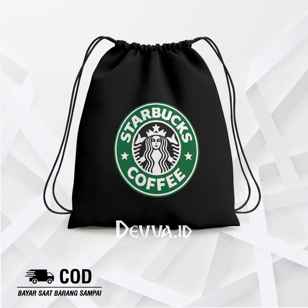 Tas Serut Starbuck String Bag Bts Muat Banyak Barang Ukuran 36 X 31 Cm | Devva.Id