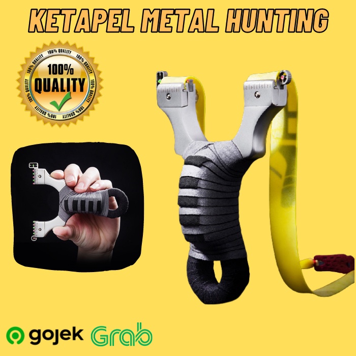 Ketapel Slingshot Ikan Besi Metal Berburu Hunting Catapult Murah