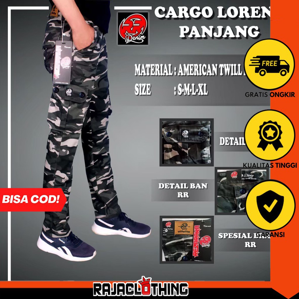 RCL - CELANA LORENG CARGO PANJANG IMBE DENIM