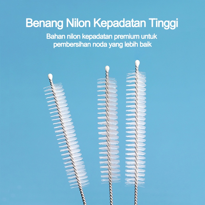 SIKAT PEMBERSIH SEDOTAN SIKAT SEDOTAN STAINLESS BRUSH STRAW/Sikat Pembersih Sedotan/Sikat Jerami Stainless Steel L219