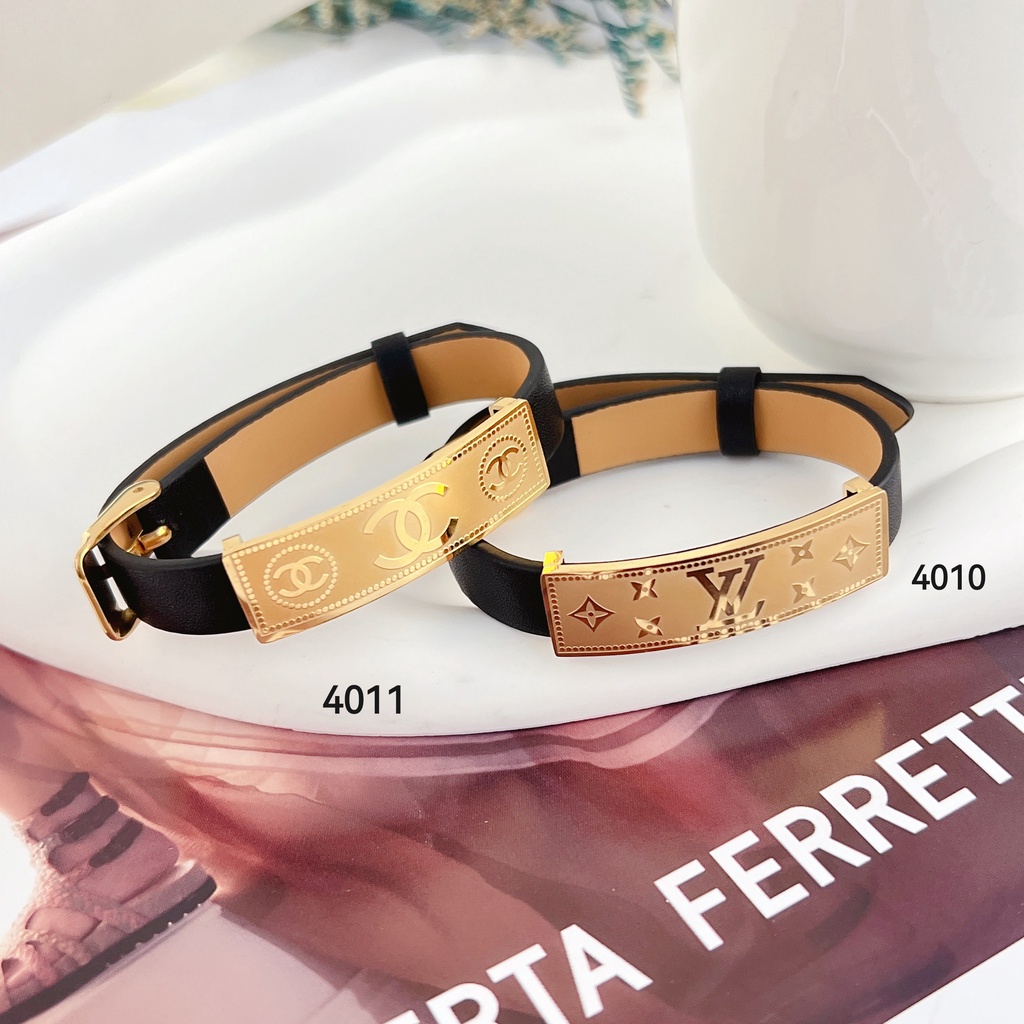 Gelang Titanium Kulit Asli Perhiasan 4010,4011,0056,217,588
