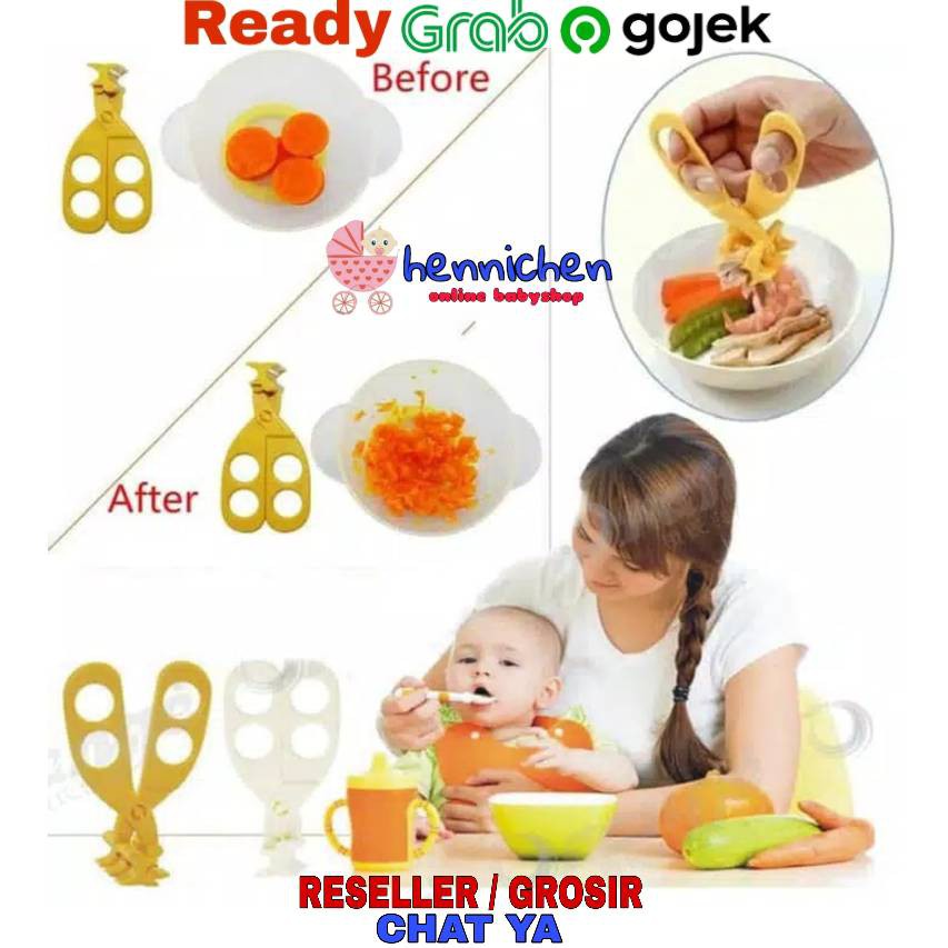 Gunting Penghancur Penghalus Makanan Bayi MPASI / Baby Food Cutter