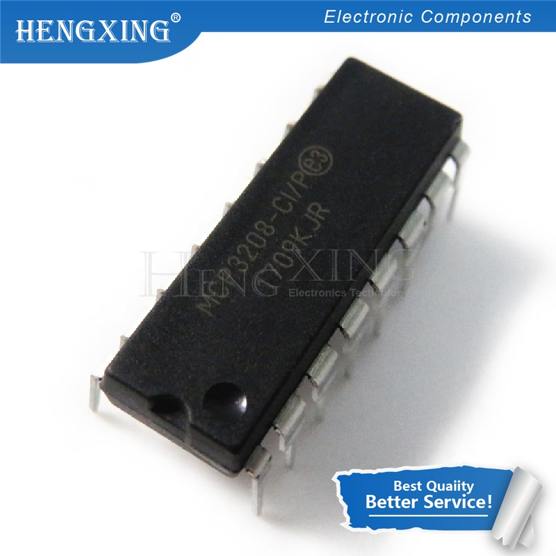 10pcs Ic MCP3208-CI / P MCP3208 DIP-16