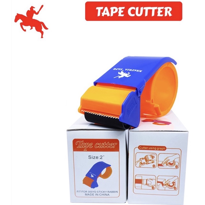 dispenser lakban. tape. pink. tosca. orange tape cutter. pemotong lakban