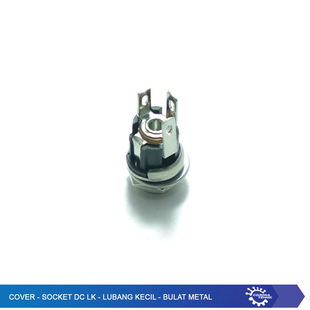 Cover - Socket DC LK - Lubang Kecil - Bulat Metal