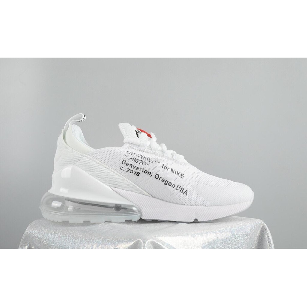 Nike Air Max 270 Triple White Off White High Premium Original