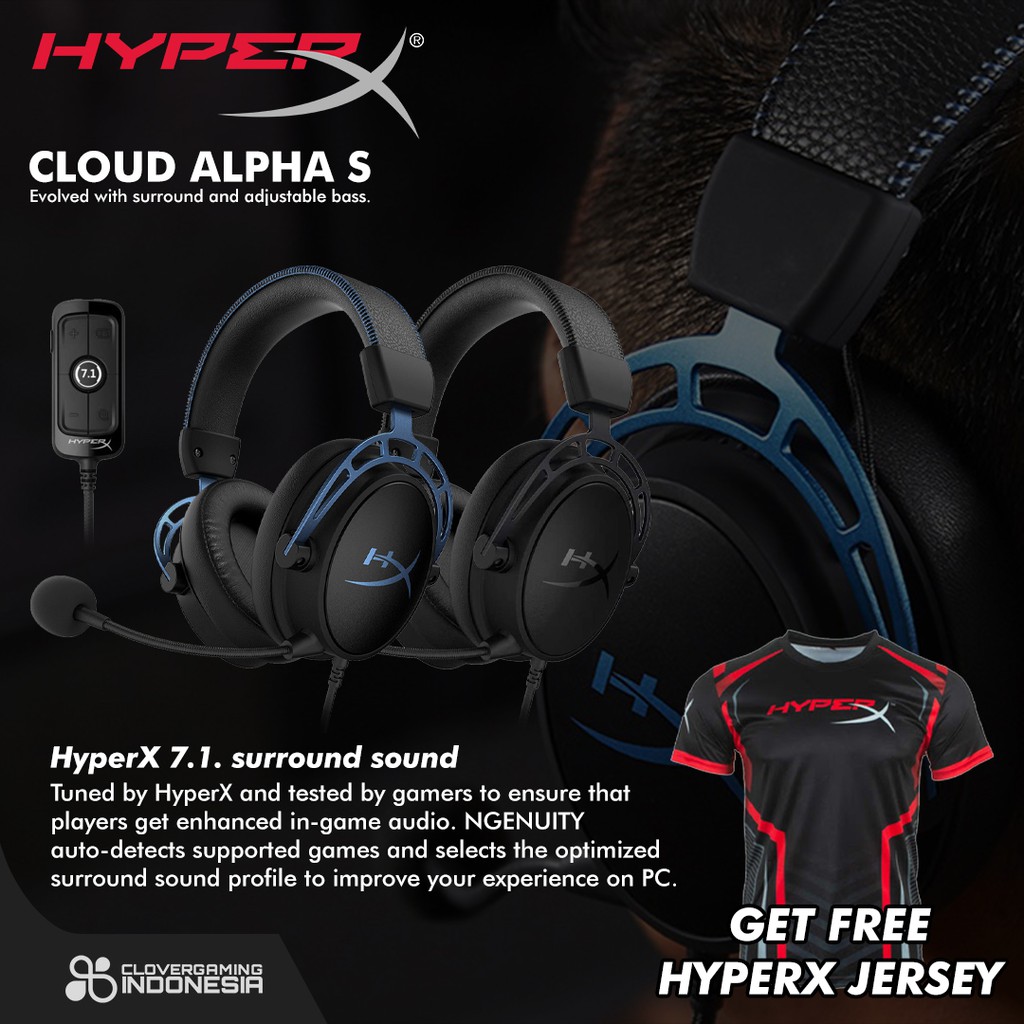 HyperX Cloud Alpha S 7.1 Surround Sound - Gaming Headset