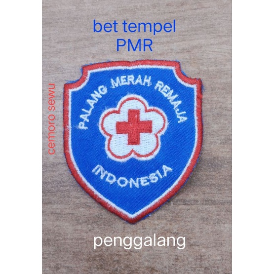 bet tempel bordir PMR penggalang palang merah remaja