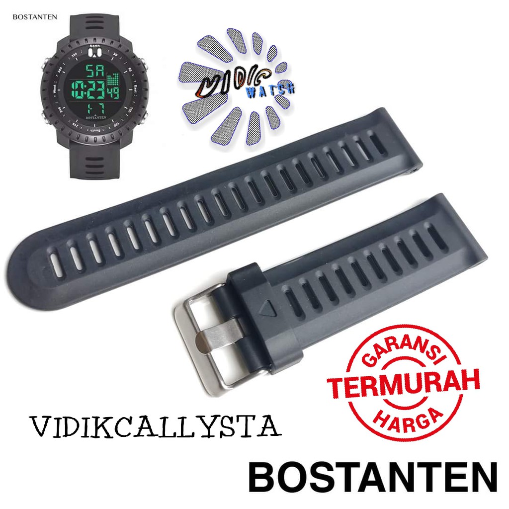 Strap watch jam Bostanten 2028 Tali jam Tangan Karet