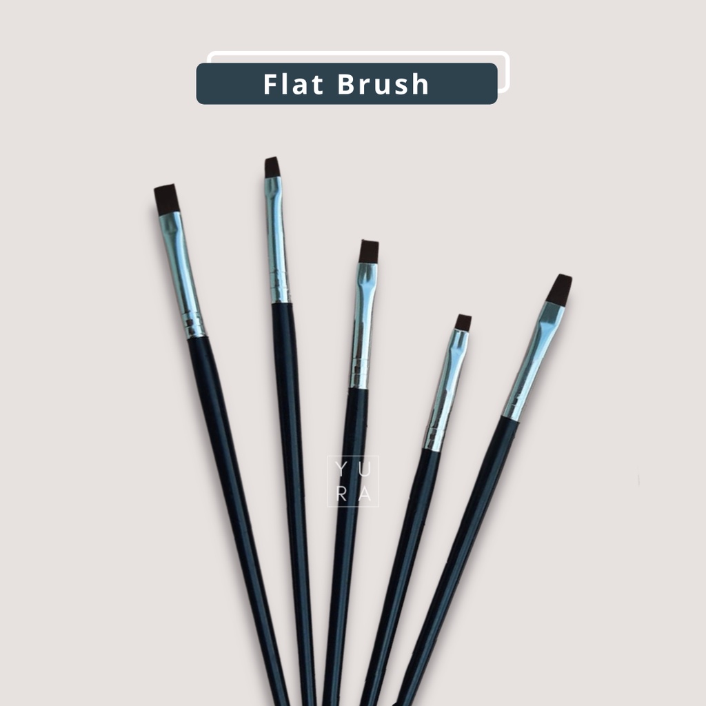 Brush 5size Hitam Flat NP-20