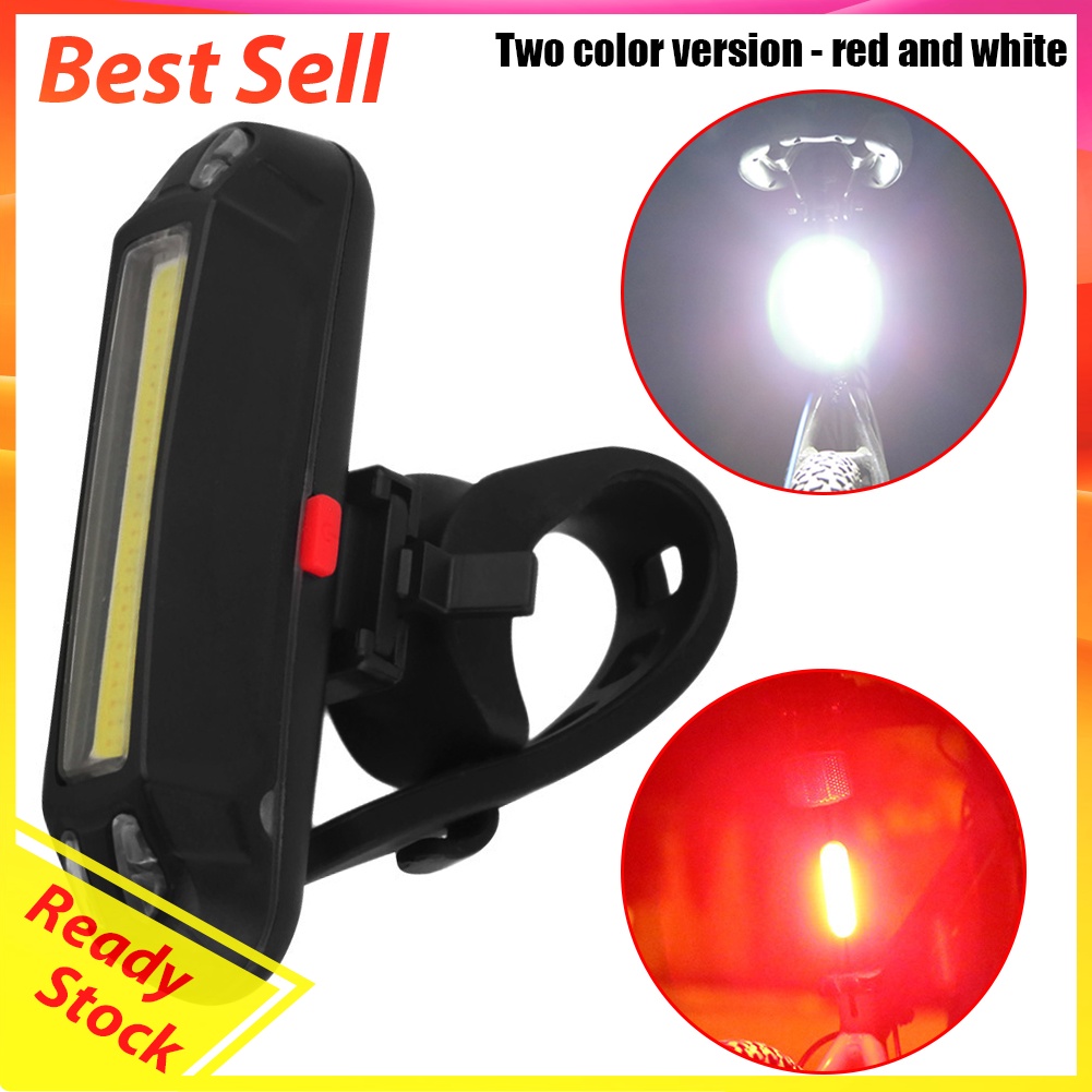 LED Mountain Bicycle Taillight USB Rechargeable Night Ridding Rear Lights