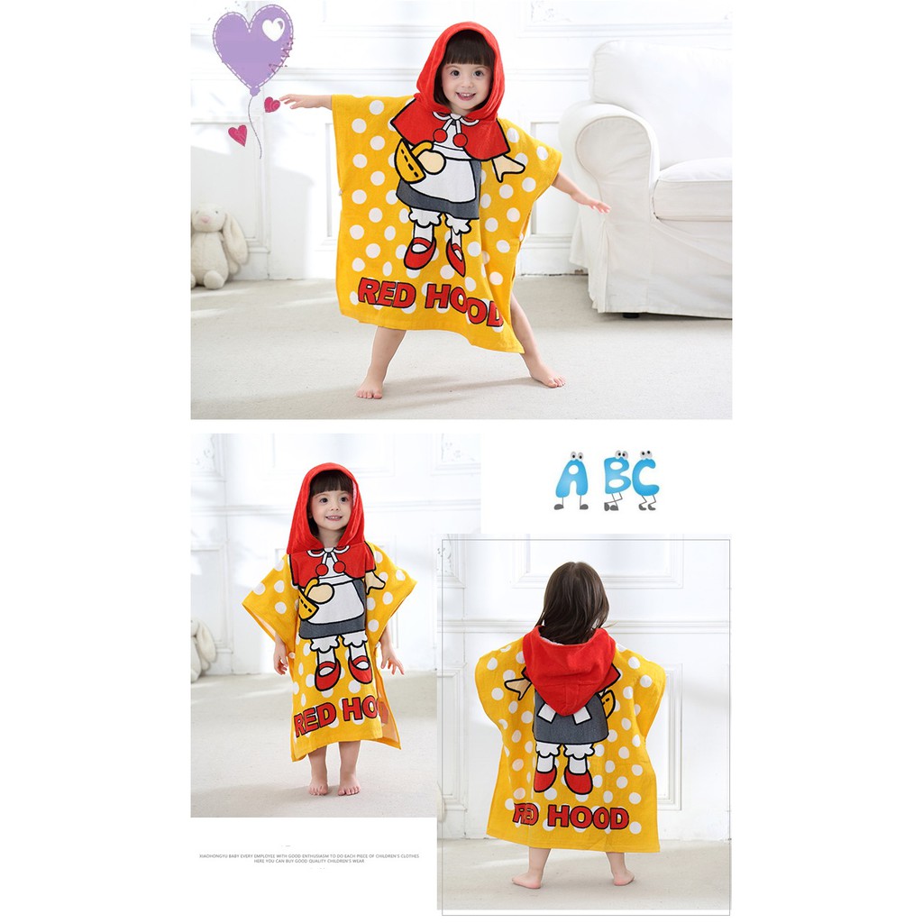  LOGU Baju  handuk  lucu  anak Handuk  princess anak Handuk  