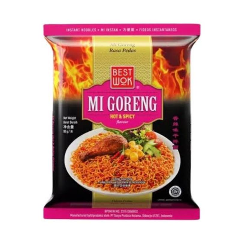 BEST wok mie goreng rasa hot and spicy / halal MUI