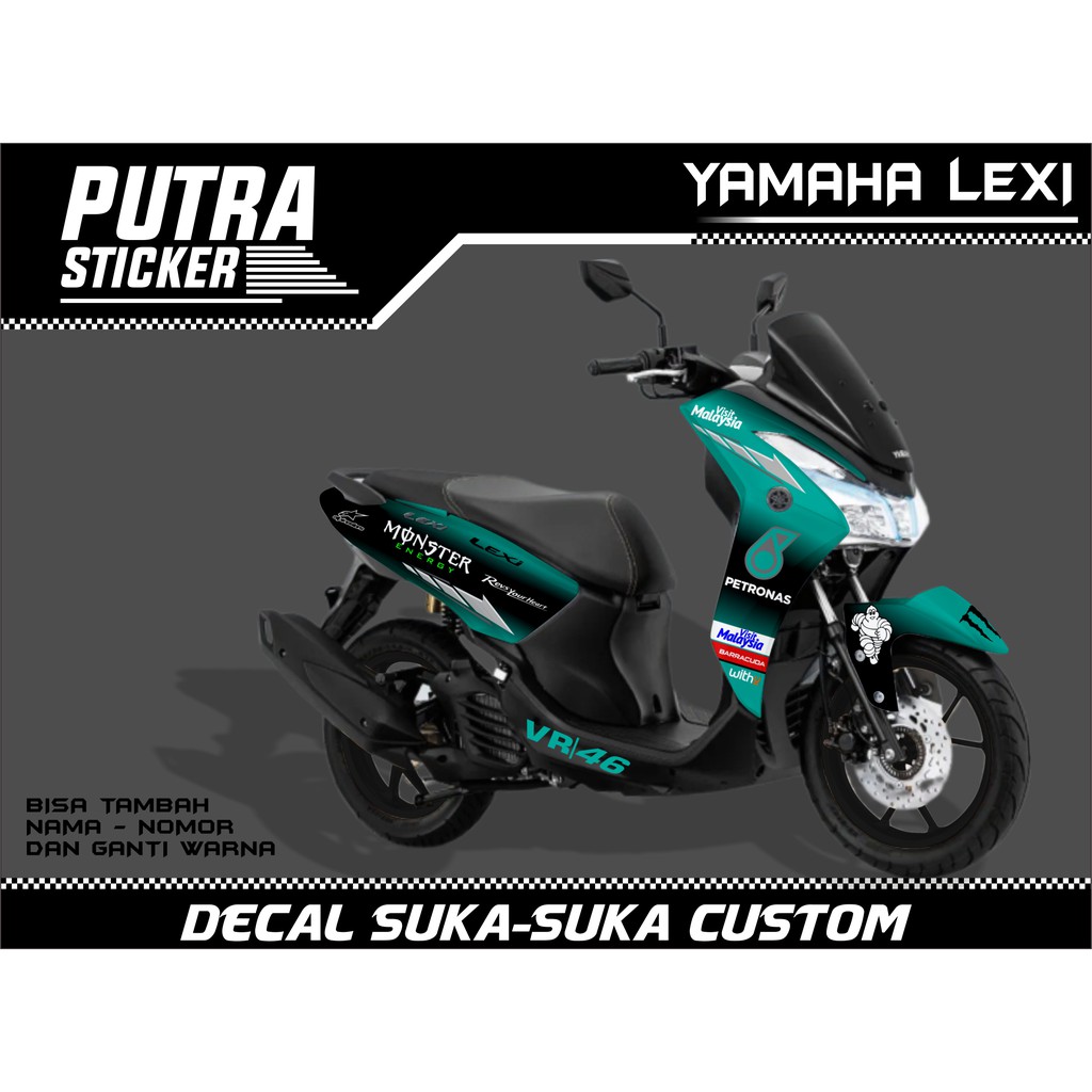 Sticker Decal Yamaha Lexi FULL BODY, sticker lexi