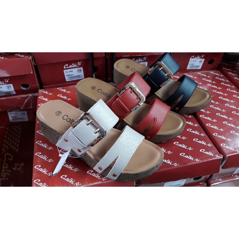 CALBI WEDGES DJ 2776./KREM/MERAH/HITAM/SALEM.