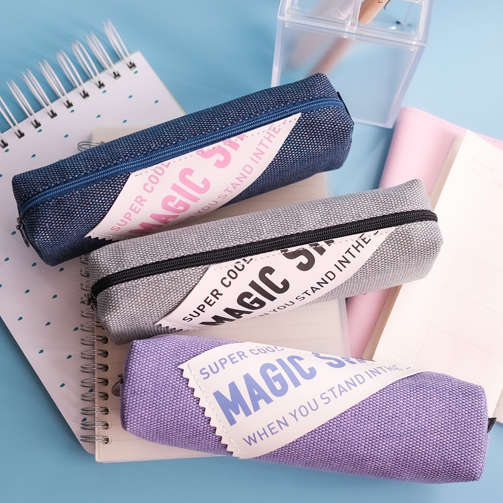 

Pencil case tempat pensil kosmetik pouch Impor Bahan kain Premium Satuan