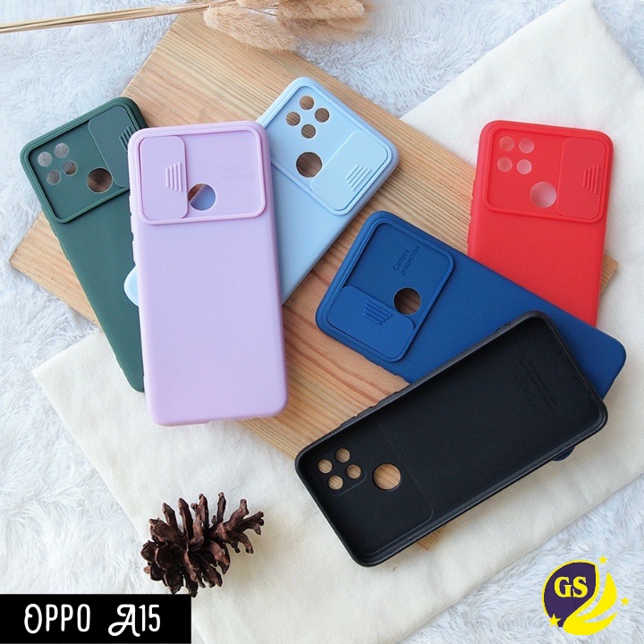 Oppo A95 A74 4G 5G A15 A15s 2021 Oppo A76 / A96 2022 Oppo A53 / A33 2020 A9 A5 2020 Oppo A11K A12 A5S A7 Slide Case Camera Push Pull Baby Softcase Rubber Matte Candy Silicone Sliding Casing