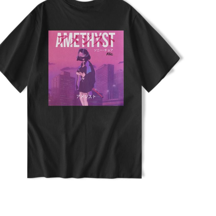 ✺ AMETHYST BLACK TSHIRT - FLICWORLD ❋