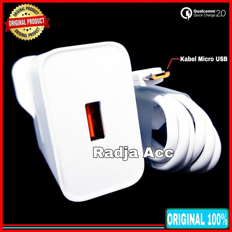 Charger Realme C15 Original 100% Fast Charging 18 Watt Micro USB