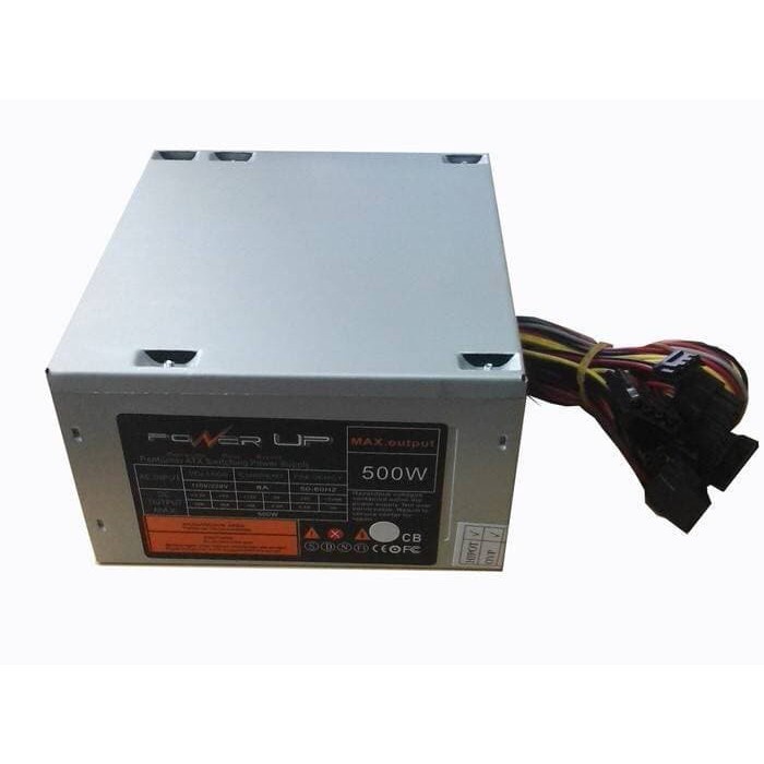 PowerUp Power Supply 500W PSU Atx Power Up 500 Watt