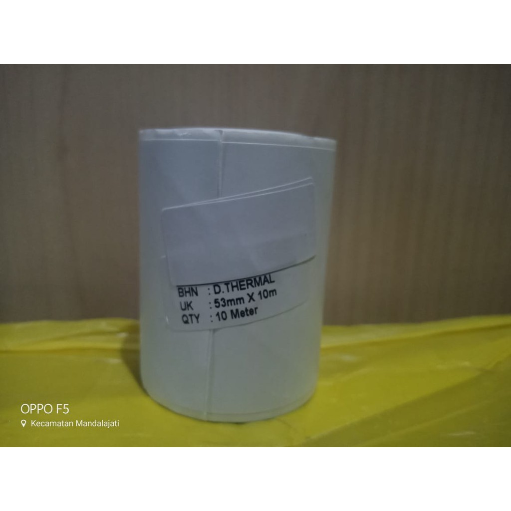 

kertas thermal 57x10m / thermal Label 57x10m / thermal Bandung