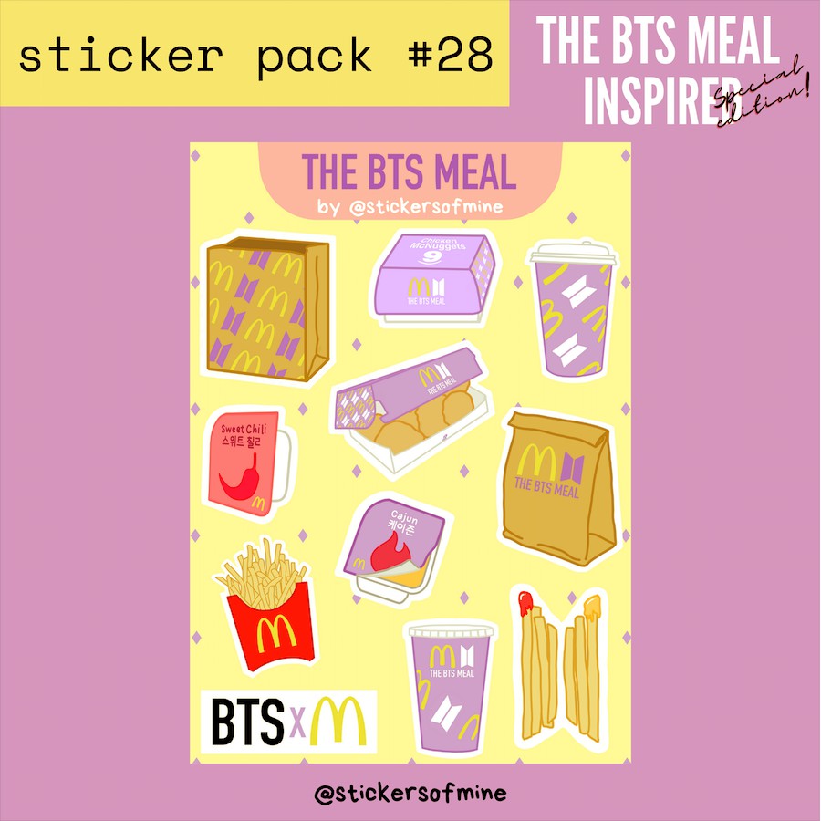 

Sticker Pack #28 | Special Edition - THE BTS MEAL