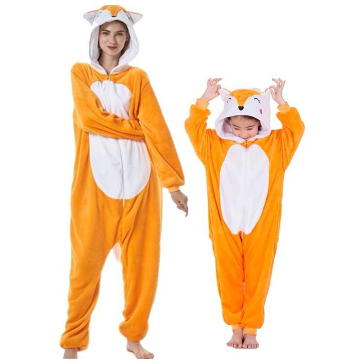 KOSTUM ONESIE FOX RUBAH SERIGALA WOLF PIYAMA COSPLAY ANAK