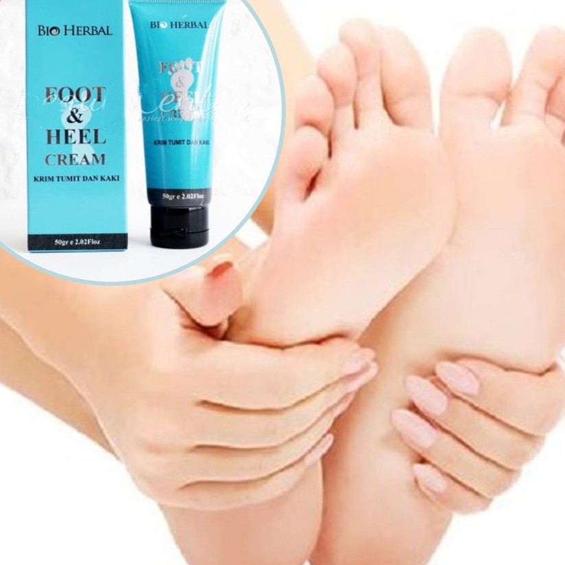 [ORI] BIO HERBAL Foot &amp; Heel Cream Penghalus Tumit Kaki Kering Pecah-pecah 50Gram BPOM 100% ORIGINAL