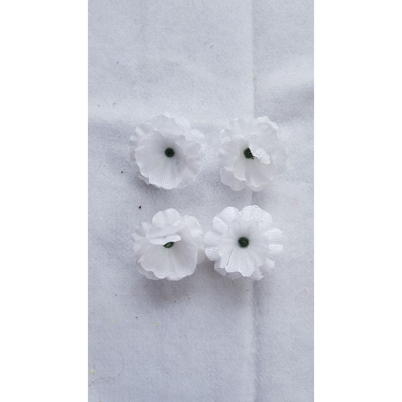 Bunga Papan Bunga Suyok Bunga Mawar Kuntum  Imitasi Artificial Bunga Plastik Mawar Rose Flower-Putih