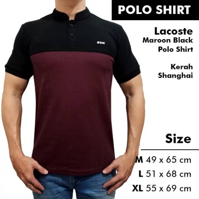  Kaos  Polo  Polo  Shirt SIX Pakaian Pria Kerah  Shanghai  