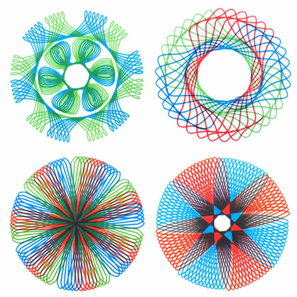 27Pcs Spirograph Design Set Tin Draw Drawing Kids Art Craft Create Education Toy