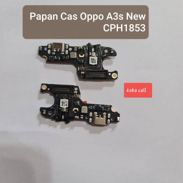 Papan pcb board charger oppo A3s original.ready
