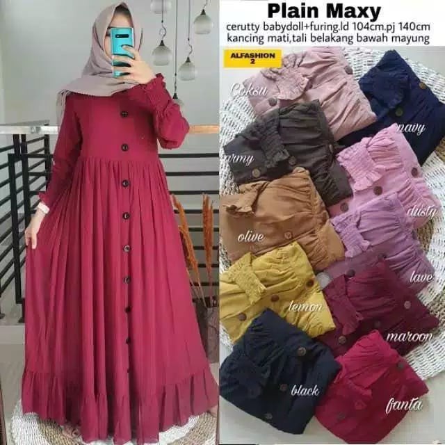 Gamis Syar'i Asdf/Gamis Terlaris/Baju Muslimah