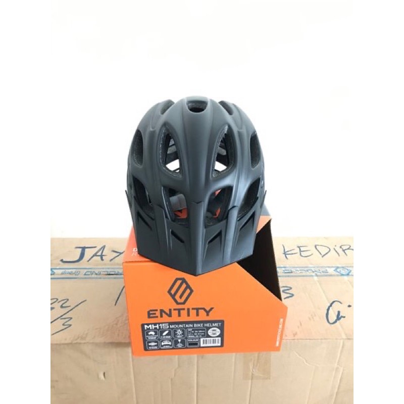 Helmet ENTITY MH15 Matt Black Helm Sepeda