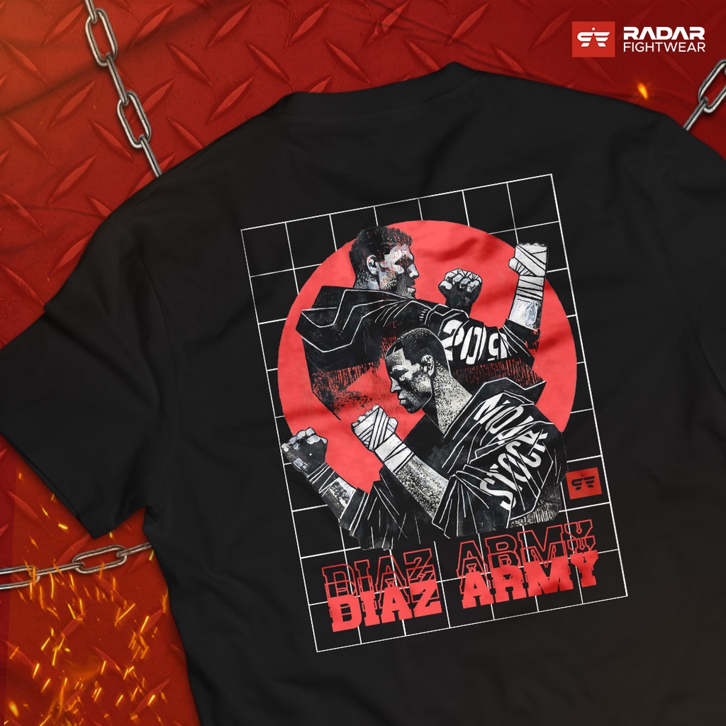 NATE DIAZ Kaos MMA UFC Ultimate Fighting Championship Radar Fightwear Tshirt Premium