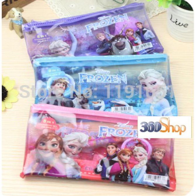 

Brand New Stationery Study Set ATK Paket Alat Tulis Karakter Frozen Elsa Anna