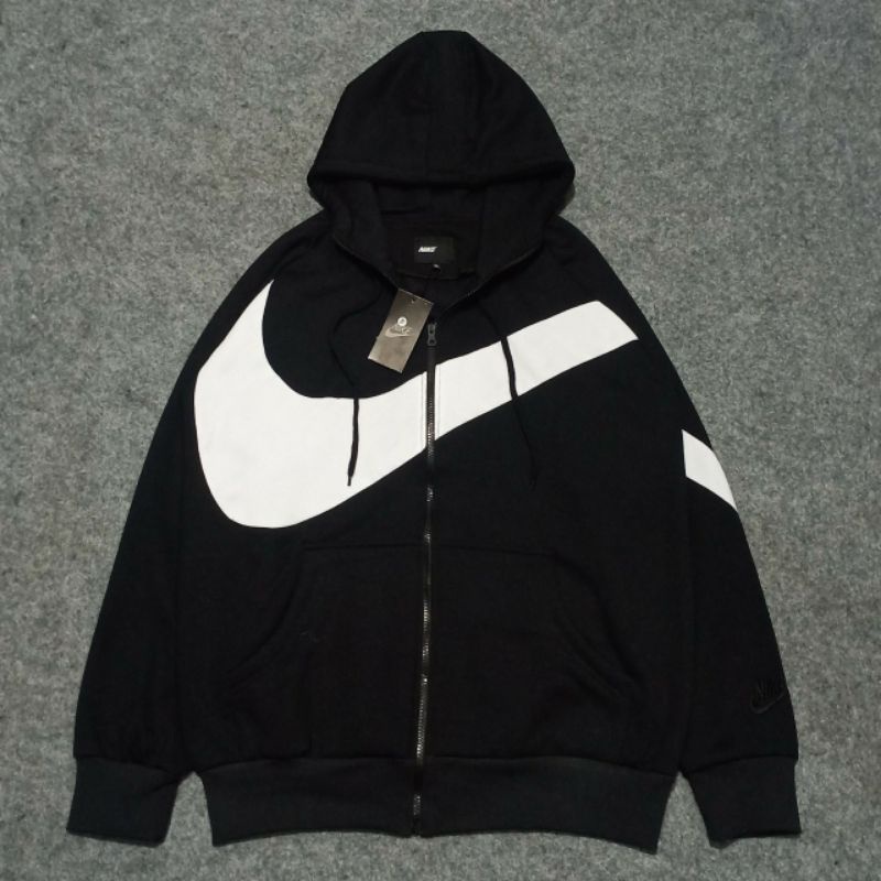 JAKET SWEATER HOODIE ZIPPER NIKE BIG SWOOSH - SWEATER HOODIE PRIA DAN WANITA NIKE BIG SWOOSH FULL TA