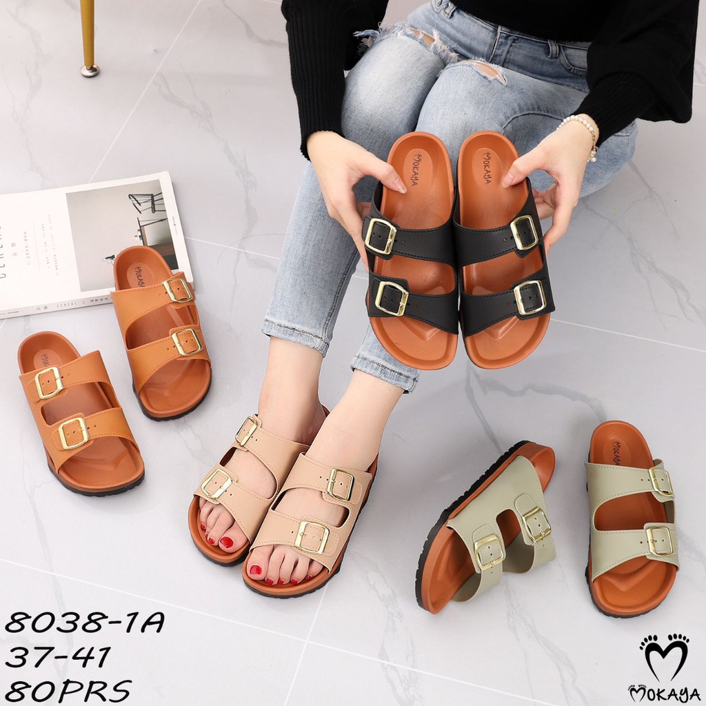 SANDAL SLOP BAN DUA GESPER GOLD MOREGO 8051-1 Dan Mokaya 8038-1A