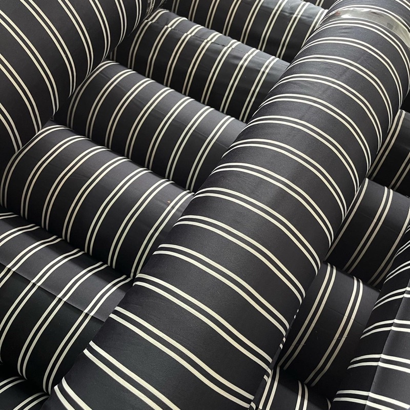 kain satin crep- motif salur - kain garis- kain motif