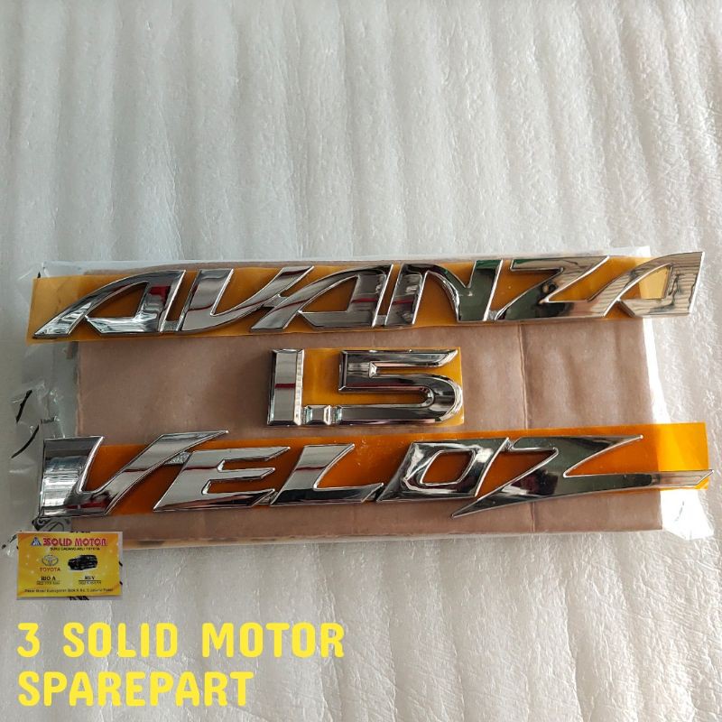 Jual Logo Emblem Bagasi Komplit Avanza Veloz Original | Shopee Indonesia