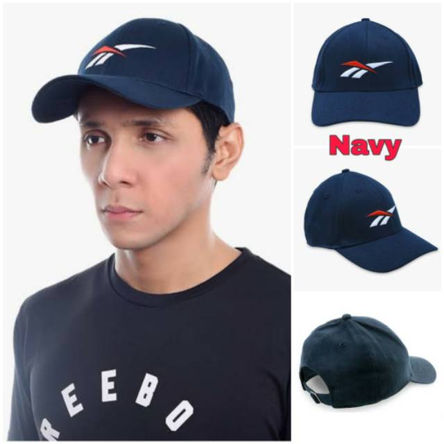Topi Reebok Logo Classic Original Pria Wanita Unisex Sport Cap Outdoor Casual Man Woman Original