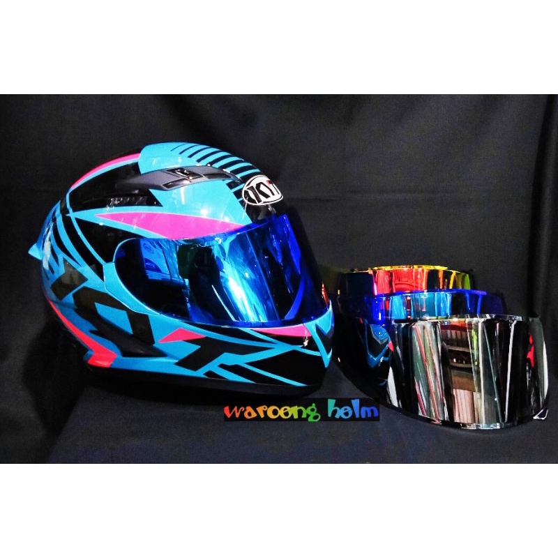 VISOR HELM KYT FALCON/VENDETA KACA HELM KYT FALCON VISOR IRIDIUM KYT FALCON