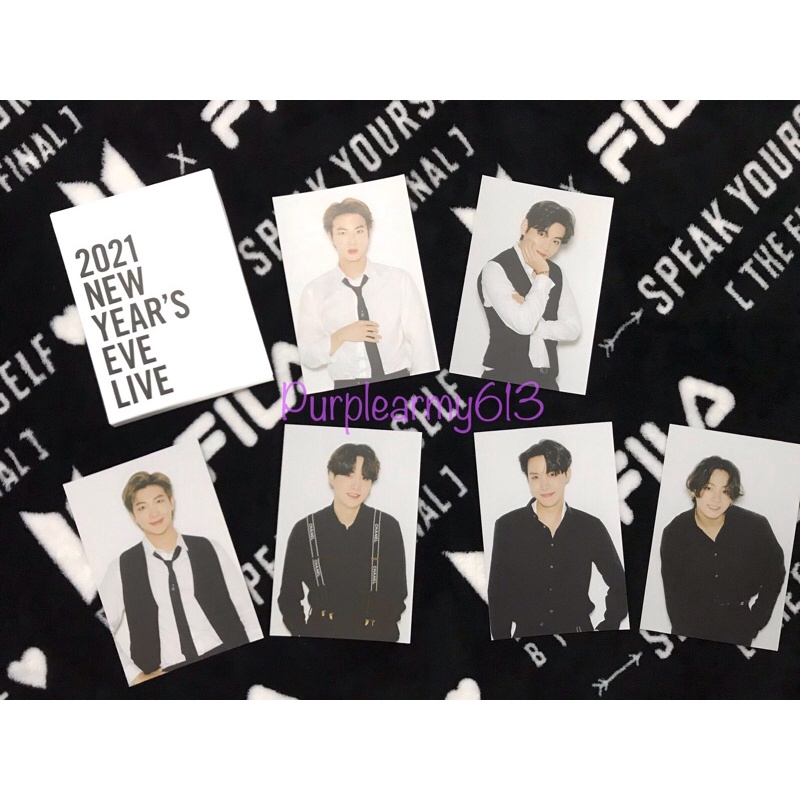 READY BTS 2021 New Year's Eve Live Postcard Set NYEL Posca