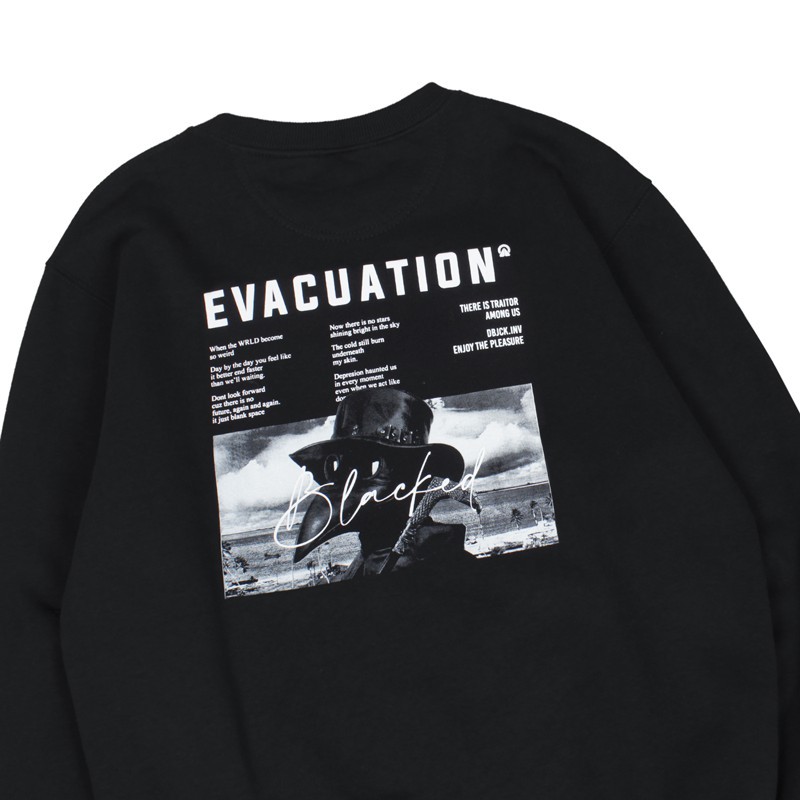 Sweater Crewneck Dobujack Sweater Evacuation Black Edition [COD]