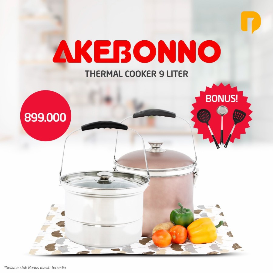 Panci Akebonno Thermal Cooker Pot 9 Liter