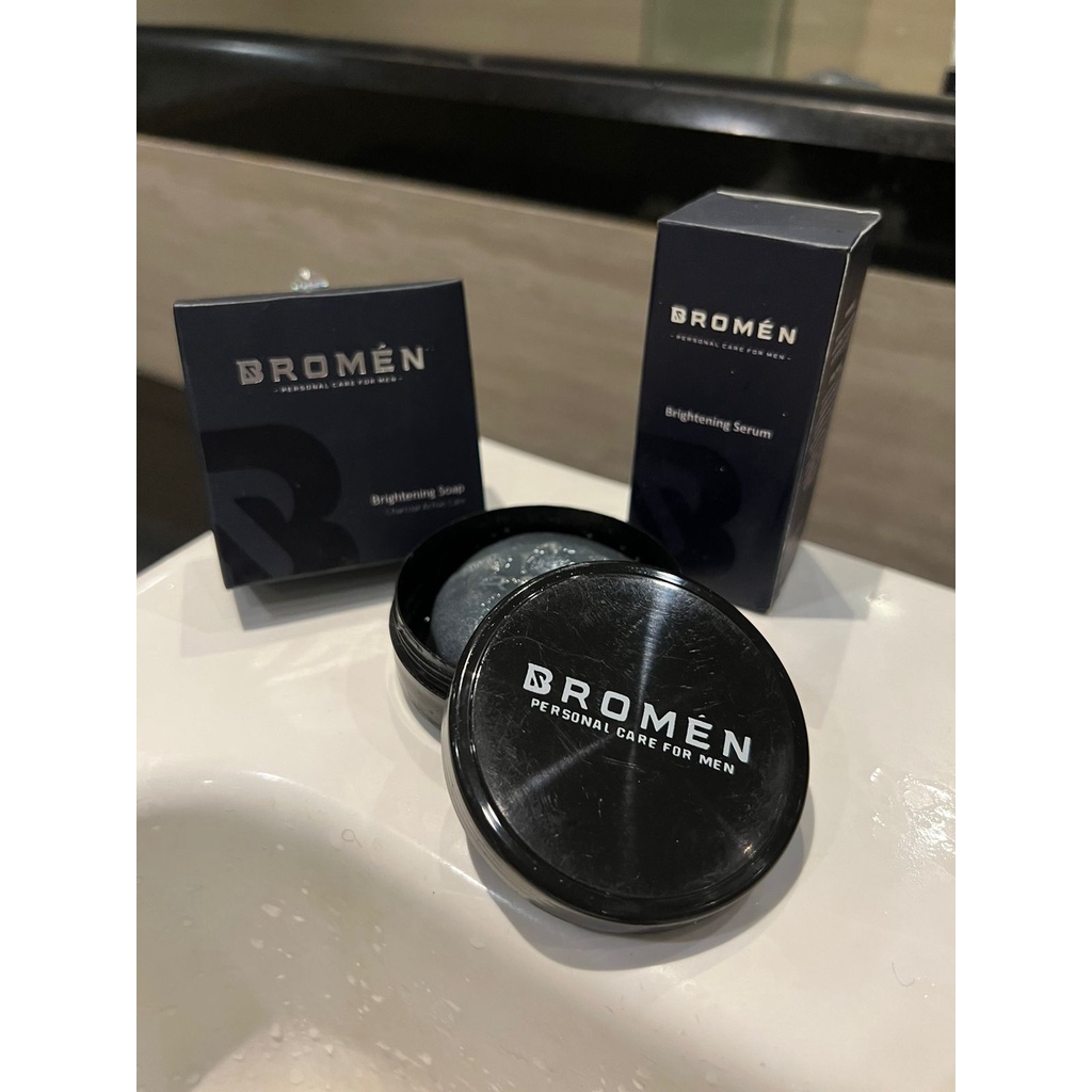 BROMEN SABUN &amp; SERUM WAJAH PENGHILANG JERAWAT SKINCARE PRIA