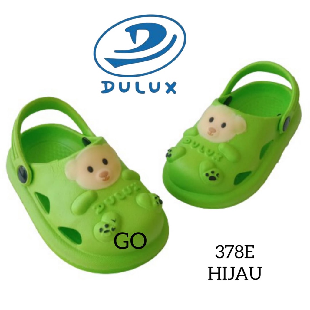 gof DULUX 378E Sandal Baim Anak Laki Laki Karakter Boneka Bear lucu terbaru Sandal Anak Selop Tali belakang