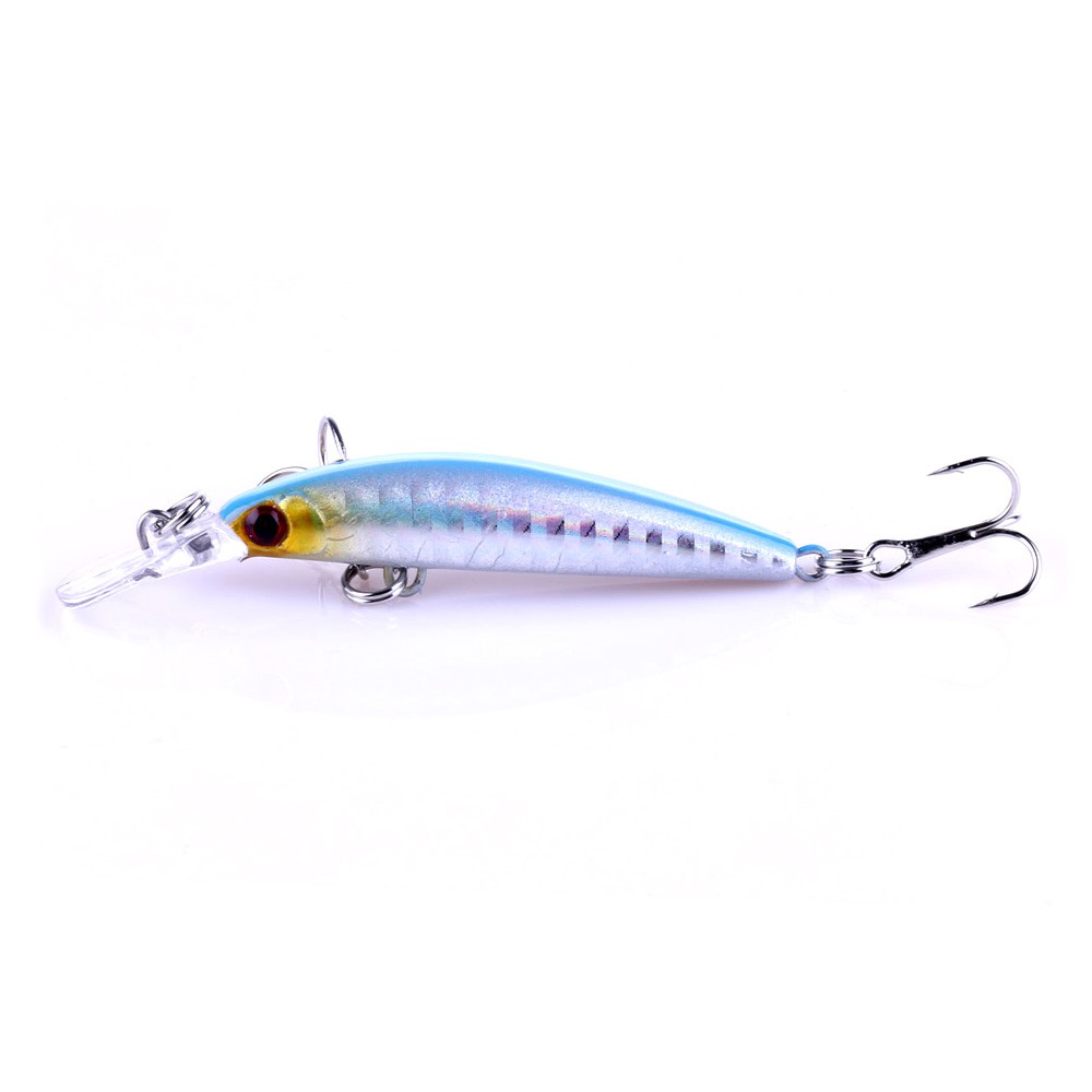 HENGJIA 8pcs 7cm/4g Minnow Umpan Pancing Swimbait Fishing Lure Ikan Bass Kail Bait Topwater Tackle